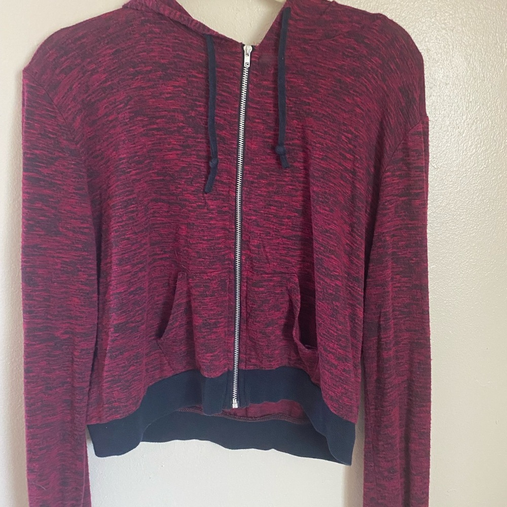 Burgundy Zip Up